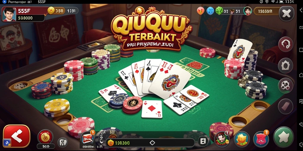 Screenshot gameplay QiuQiu yang mendebarkan dari 555F.