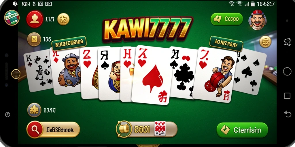 Tampilan gameplay seru dari KAWI777 di smartphone Anda.