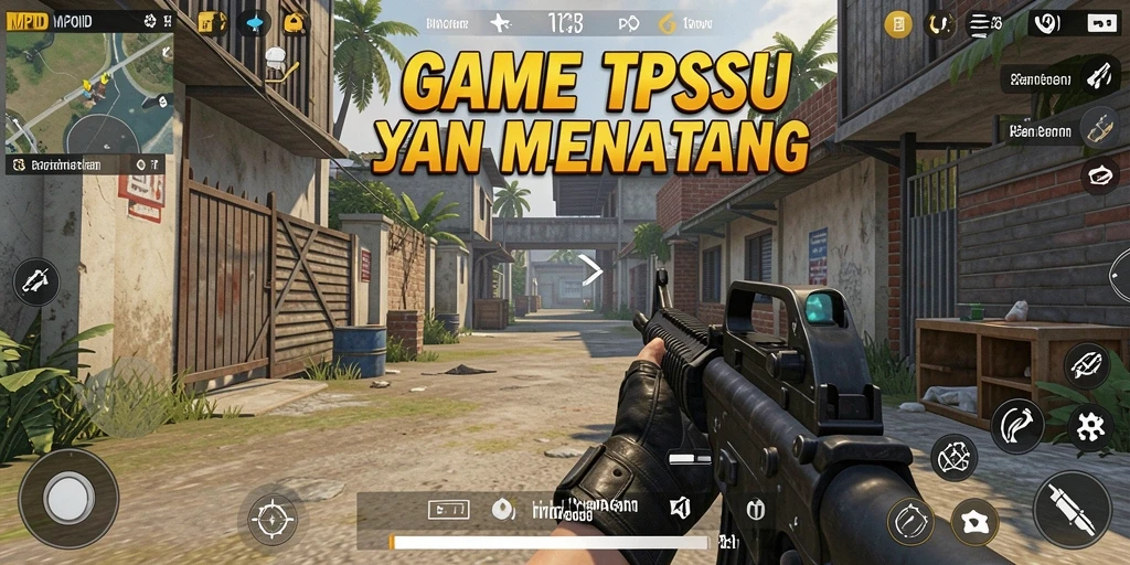 Tampilan screenshot utama MPOID menunjukkan aksi gameplay TPS yang intens.