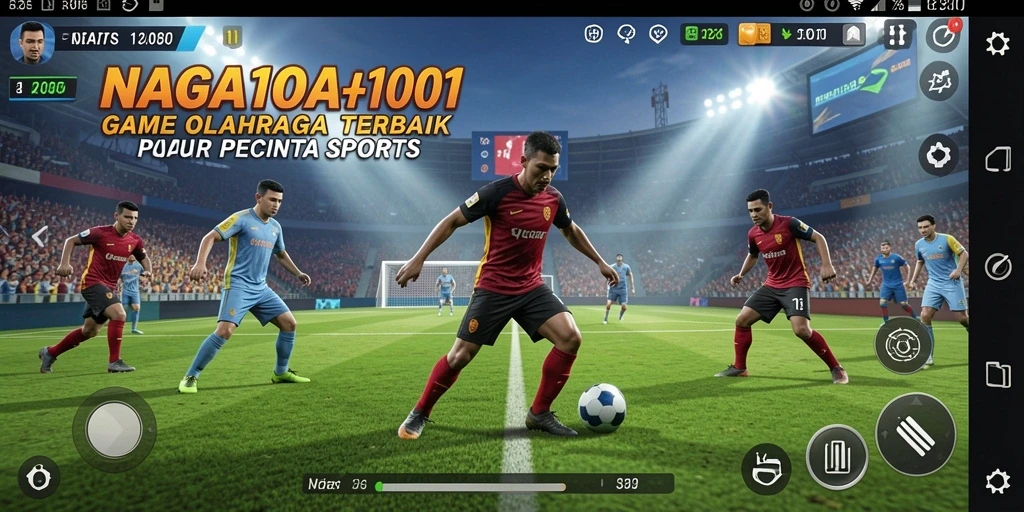 Tampilan gameplay NAGA1001 yang seru dan menantang di lapangan olahraga.